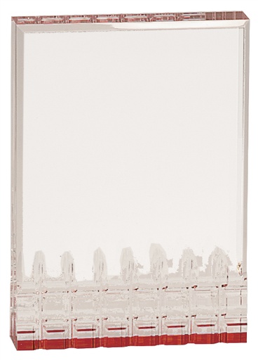 [MR32RD] 4 1/4" x 6" Red Mirage Acrylic