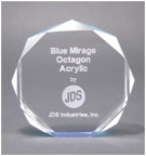 [OCT5BU] 5" Blue Octagon Acrylic Award