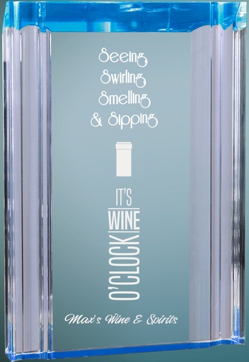 [CHL23BU] 5" x 7" Blue Channel Acrylic