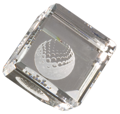 [CRY048M] 2" x 2" Crystal Cube