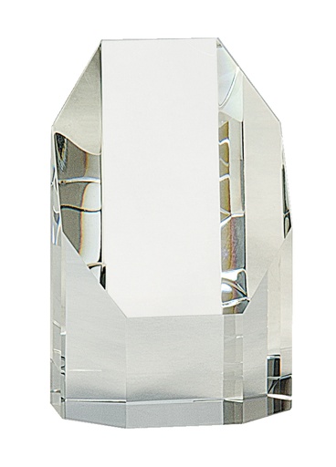 [CRY79] 5" Clear Crystal Octagon Tower