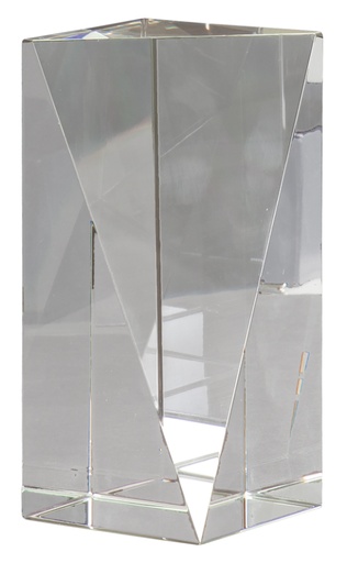 [CRY3502M] 6" Crystal Triangle Front Pillar