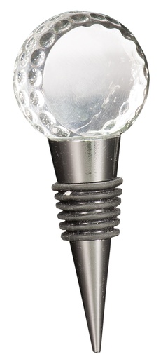 [CRY3612] 4" Crystal Golf Ball Wine Stopper