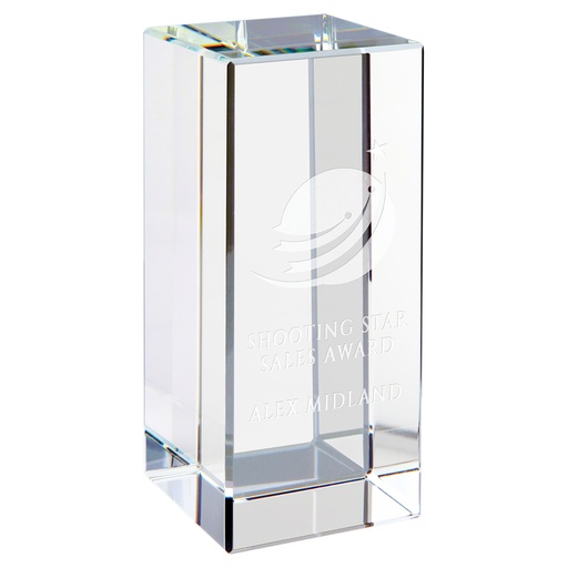 [CRY1812] 2" x 4 3/4" Clear Crystal Block