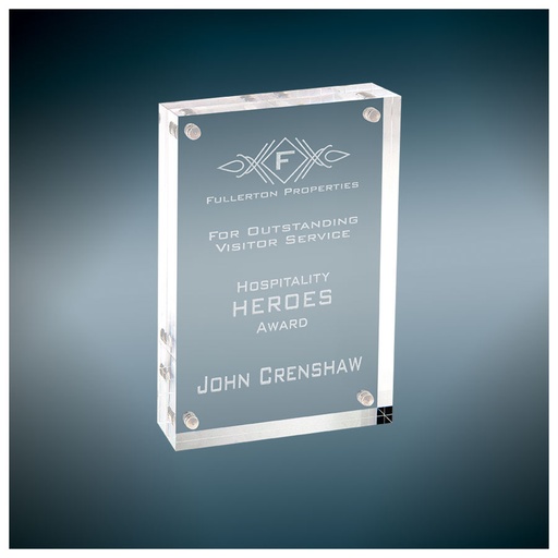 [MAC401] 4" x 6" Clear Rectangle Magnetic Acrylic