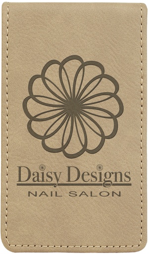 [GFT231] 7-Piece Light Brown Laserable Leatherette Manicure Gift Set