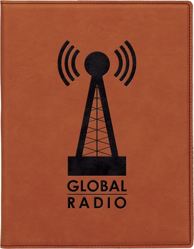 [GFT275] 7" x 9" Rawhide Laserable Leatherette Small Portfolio with Notepad