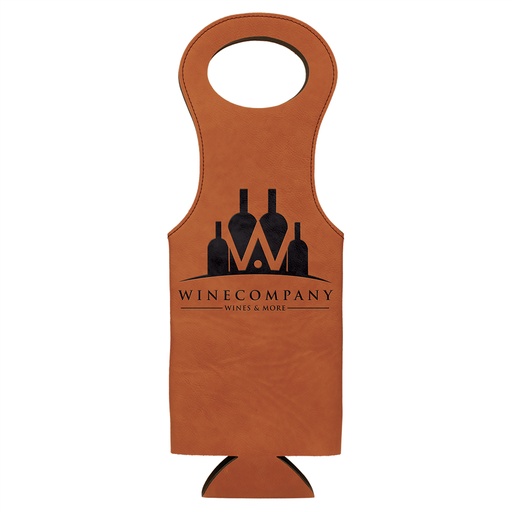[GFT277] Rawhide Laserable Leatherette Wine Bag
