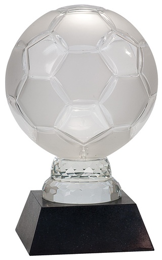 [SBG104] 12" Glass Soccer Ball with Marble Base