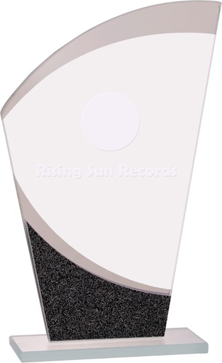 [DGS11] 7 1/4" Wave Designer Glass Award