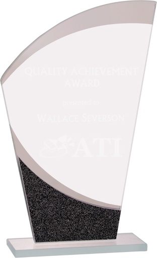 [DGS12] 8" Wave Designer Glass Award