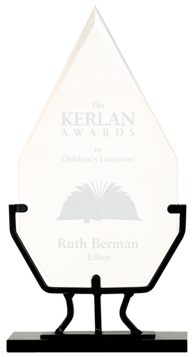 [VG23] 10 1/2" Diamond Vintage Glass with Iron Base