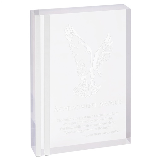 [CEA203S] 6" x 8" Rectangle Acrylic with Silver Edge