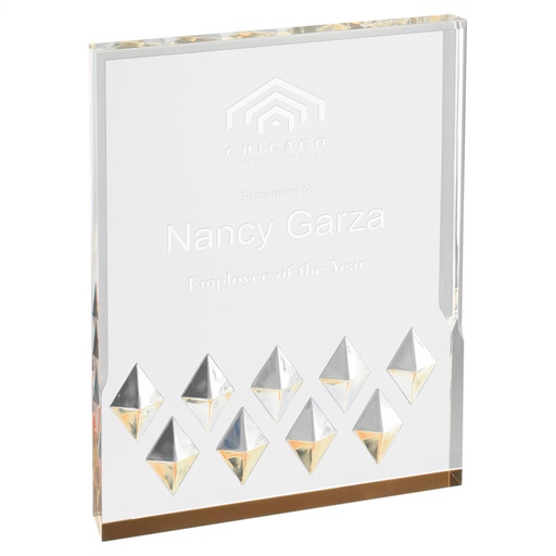 [MR51G] 4" x 6" Gold Diamond Mirage Acrylic