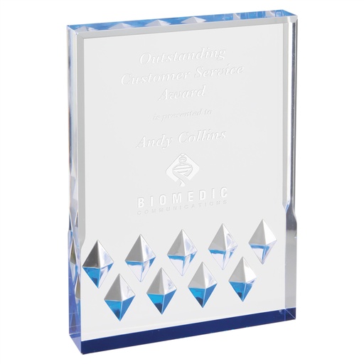 [MR52BU] 5" x 7" Blue Diamond Mirage Acrylic