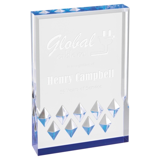 [MR53BU] 6" x 8" Blue Diamond Mirage Acrylic