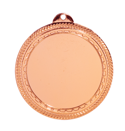 [BL224B] 2 3/4" Antique Bronze 2" Insert Holder Laserable BriteLazer Medal