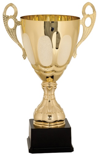 [CMC705G] 17 1/2" Gold Completed Metal Cup Trophy on Plastic Base