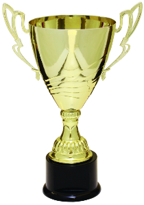 [CMC321G] 15" Gold Completed Metal Cup Trophy on Plastic Base