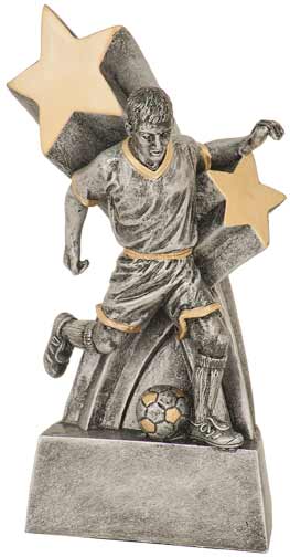 [RSS120] 6" Male Soccer Super Star Resin