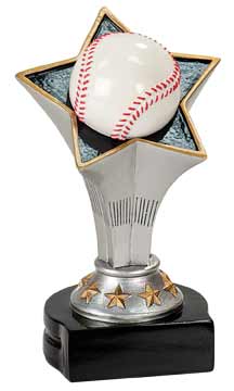 [RSC101] 5 3/4" Baseball Rising Star Resin