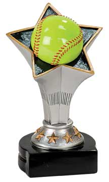 [RSC105] 5 3/4" Softball Rising Star Resin