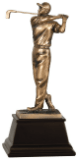[GSN02] 9 3/4" Bronze Male Golf Resin Award