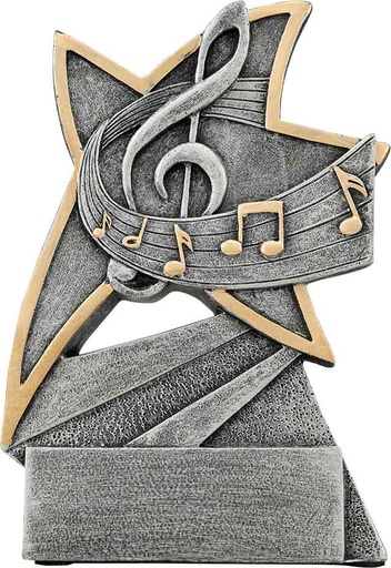 [JSR108] 5 1/2" Music Jazz Star Resin