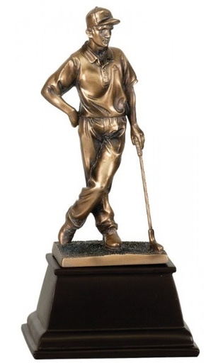 [GSN21] 13" Bronze Male Golf Resin Award