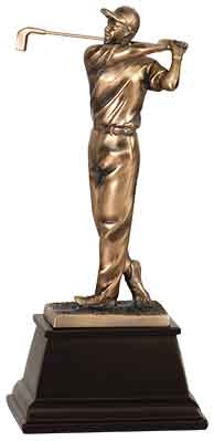 [GSN22] 13" Bronze Male Golf Resin Award