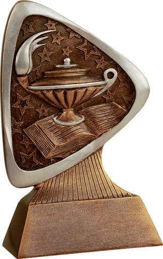 [TRD107] 5 1/2" Lamp of Knowledge Triad Resin