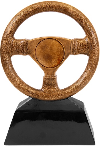 [CRS107] 10" Antique Gold Steering Wheel Resin with 2" Insert Area