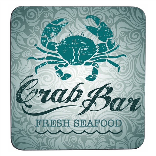 [SC5W] 3 3/4" x 3 3/4" Sublimatable Flexible Square Coaster with Rubber Backing