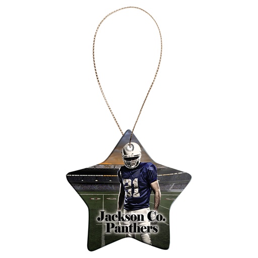 [SBL006] 3 1/8" White Sublimatable Star Ceramic Ornament