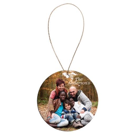 [SBL005] 2 1/2" White Sublimatable Round Ceramic Ornament