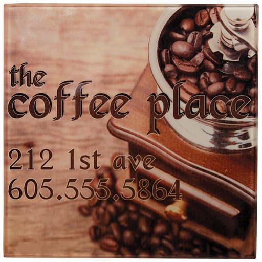 [SBL094] 4" x 4" Sublimatable Square Glass Coaster