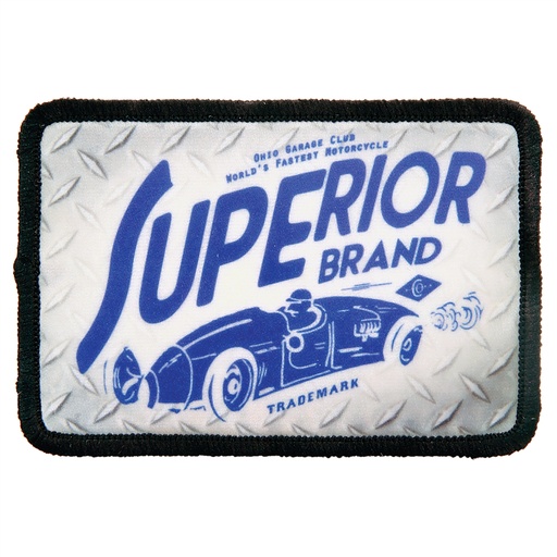 [SBL233] 3" x 2" Rectangle Sublimatable Patch with Adhesive & Black Border