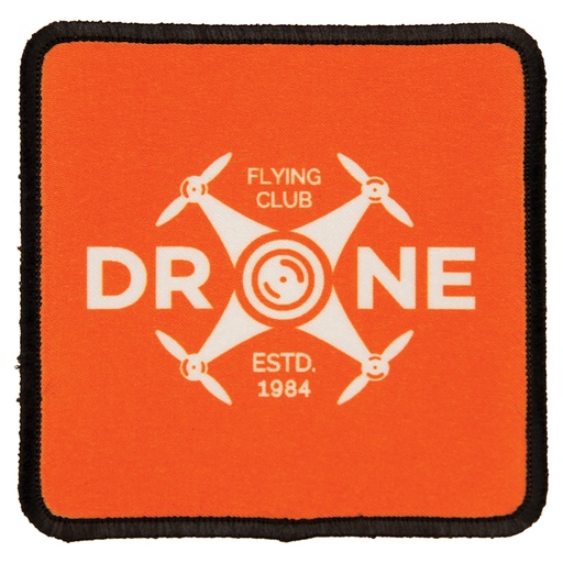 [SBL236] 3" x 3" Square Sublimatable Patch with Adhesive & Black Border