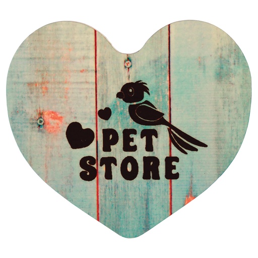 [UN5527] 2.25" x 2.5" Gloss White Unisub FRP Sublimatable Heart Magnet