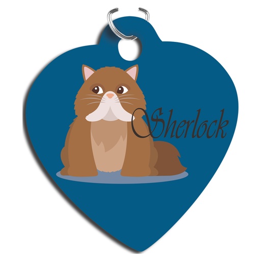 [UN5770] 1.25" x 1.38" Unisub Gloss White Sublimatable Aluminum Heart Pet Tag