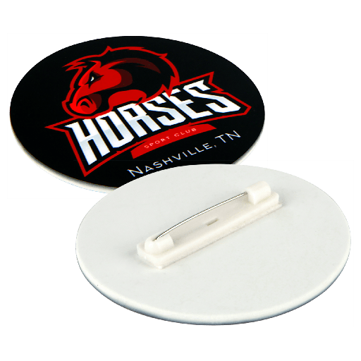 [UN5665] 2.5" Unisub White Sublimatable Round Button with Self Adhesive Pin