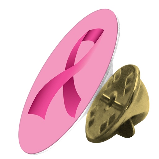 [UN5666] .875" Unisub White Sublimatable Round Lapel Pin with Clasp