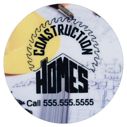 [UN5729] 1" Gloss White Sublimatable Unisub Aluminum Disc