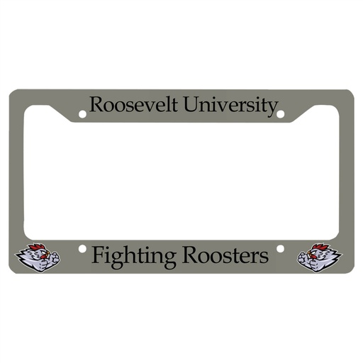 [UN4567] 12.21" x 6.46" Gloss White Sublimatable Unisub Aluminum License Plate Frame