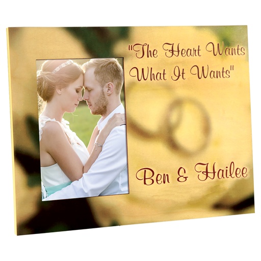 [UN4591] 8" x 10" Matte Maple Offset Unisub Sublimatable Frame Holds 4" x 6" Photo