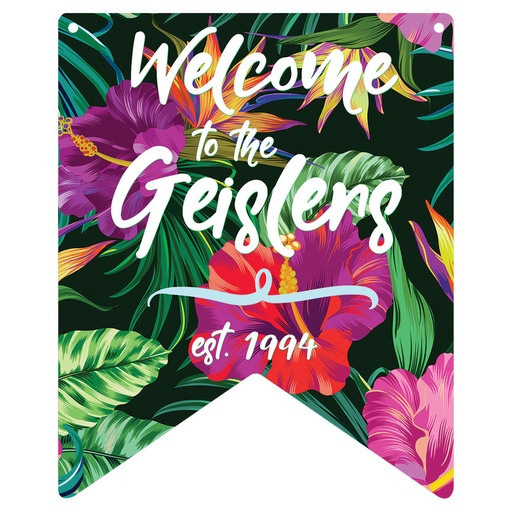 [UN4796] 10" x 12" Gloss White Unisub Bunting Building Sign