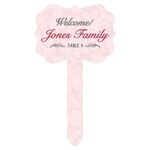 [UN4771] 4" x 7" Gloss White Unisub Benelux Garden Stake
