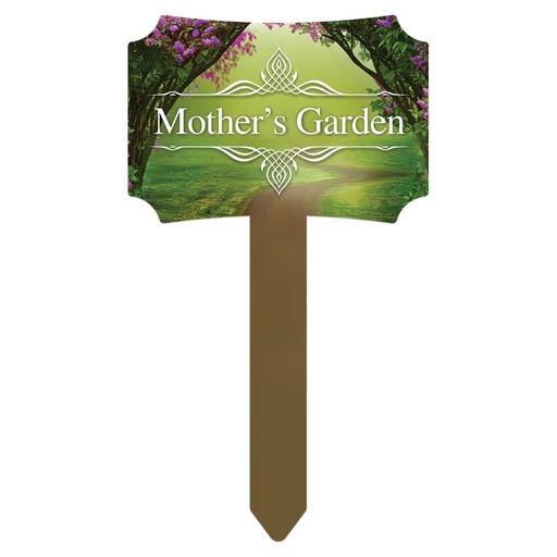 [UN4772] 4" x 7" Gloss White Unisub Berlin Garden Stake