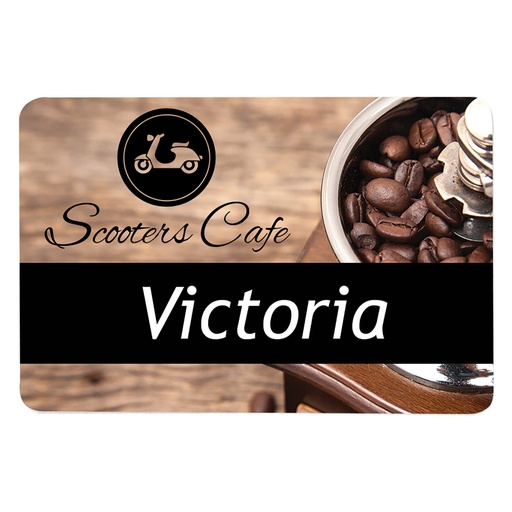 [UV104] 3" x 2" White Sublimatable UVSub Aluminum Name Badge with Radius Corners