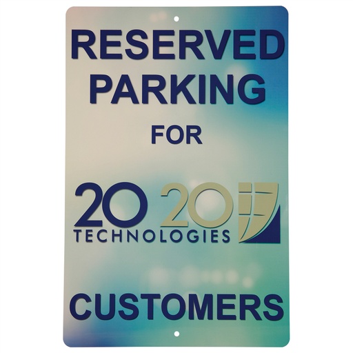 [UV304] 8" x 12" x .032" White Sublimatable UVSub Aluminum Street Sign with 2 Holes
